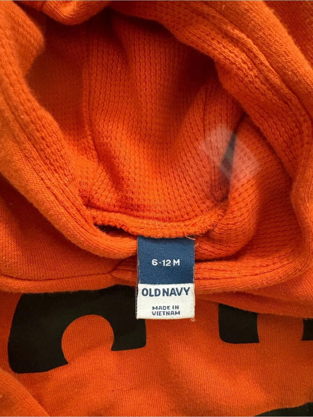 Orange 6-12M Pumpkin Hooded One-Piece